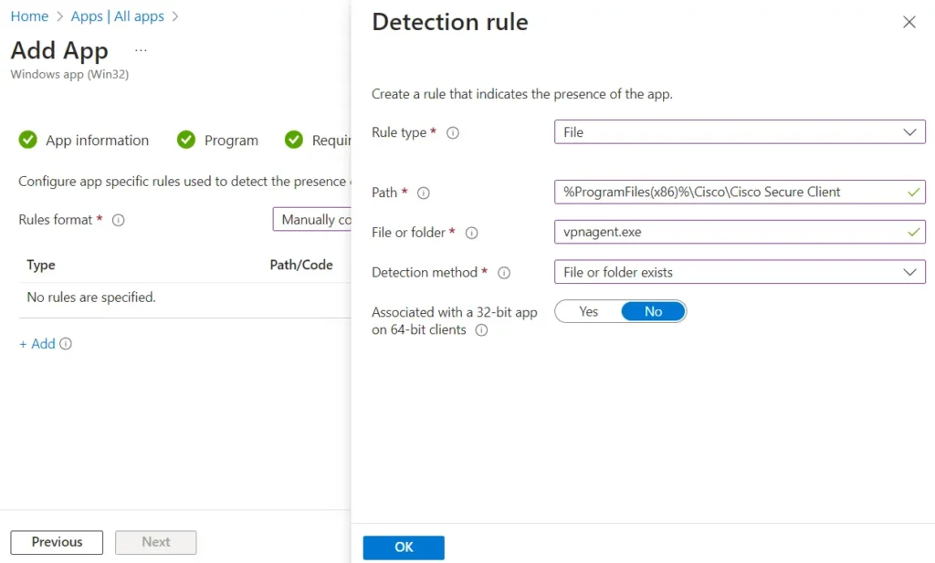 Deploy Cisco Secure Client VPN using Intune